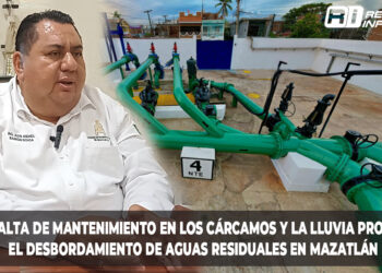 La falta de mantenimiento en los cárcamos y la lluvia provoca el desbordamiento de aguas residuales en Mazatlán