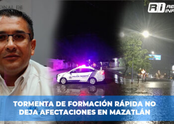 Tormenta de Formación Rápida No Deja Afectaciones en Mazatlán