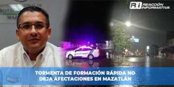 Tormenta de Formación Rápida No Deja Afectaciones en Mazatlán