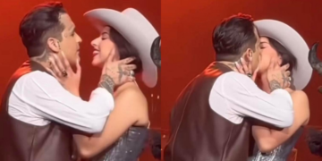 Nodal pone fin a los rumores del embarazo de Ángela Aguilar, presume a su esposa modelando un traje de baño