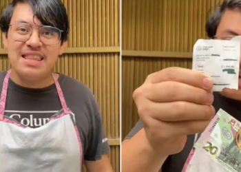 Mesero se enoja por recibir 36 pesos de propina: “ese dinero es una burla”