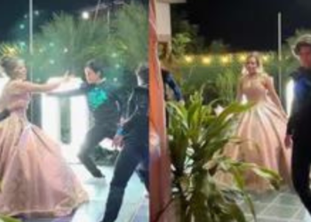 Señora celebra sus 50 años con fiesta temática de quinceañera y se vuelve viral