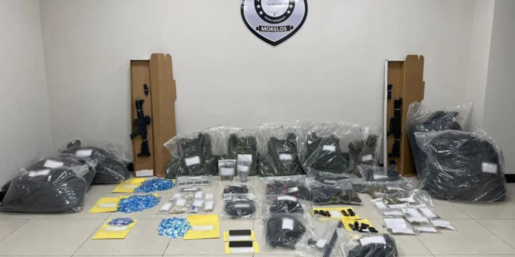 Aseguran en Morelos armas y drogas al Cártel de Sinaloa
