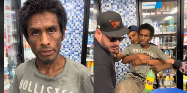 Sujeto en situación de calle iba por un refresco a la tienda y terminó anexado