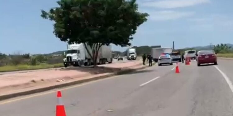 Camión de carga se accidenta casi al llegar a Villa Unión