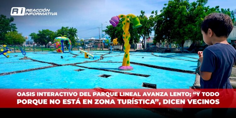 Oasis Interactivo del Parque Lineal avanza lento; “y todo porque no está en zona turística”, dicen vecinos