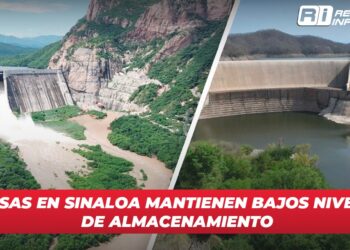 Presas en Sinaloa mantienen bajos niveles de almacenamiento