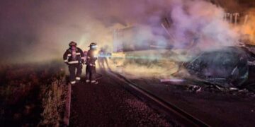 Choque entre dos tráileres deja múltiples daños materiales sobre la maxipista Mazatlán-Culiacán