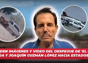 Difunden imágenes y video del despegue de ‘El Mayo’ Zambada y Joaquín Guzmán López hacia Estados Unidos