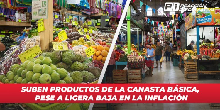 Suben productos de la canasta básica, pese a ligera baja en la inflación
