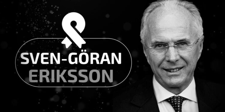 Sven-Göran Eriksson falleció a los 76 años de edad