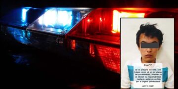 Detienen a vecino de la Toledo Corro por probable violencia intrafamiliar