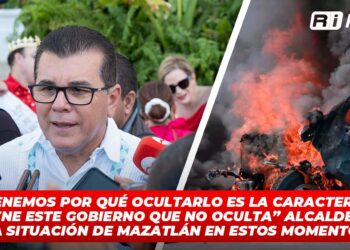 “No tenemos por qué ocultarlo es la característica que tiene este gobierno que no oculta” alcalde sobre la situación de Mazatlán en estos momentos