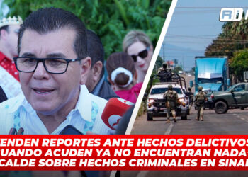 “Se atienden reportes ante hechos delictivos, pero cuando acuden ya no encuentran nada”; Alcalde sobre hechos criminales en Sinaloa