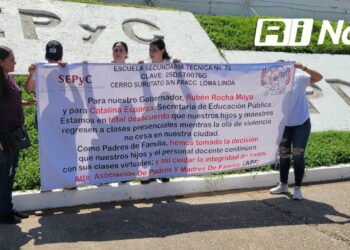 Padres de Familia de la ETI 72 exigen a SPyC regreso a clases virtuales por Inseguridad