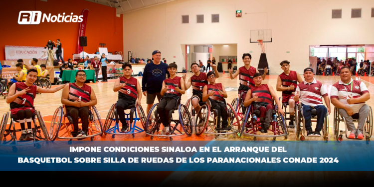 Impone condiciones Sinaloa en el arranque del basquetbol sobre silla de ruedas de los Paranacionales Conade 2024