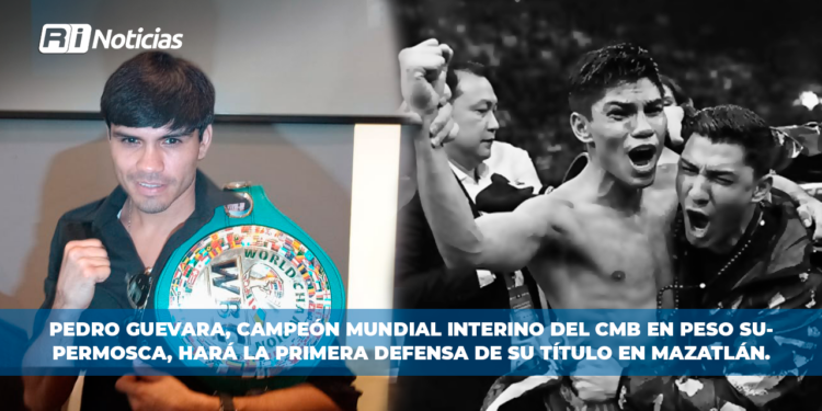 Pedro Guevara, campeón mundial interino del CMB en peso supermosca, hará la primera defensa de su título en Mazatlán.