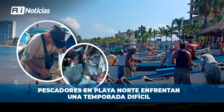 Pescadores en Playa Norte enfrentan una temporada difícil