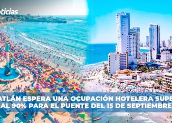 Mazatlán espera una ocupación hotelera superior al 90% para el puente del 15 de septiembre