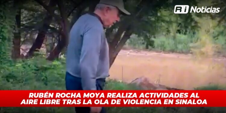 Rubén Rocha Moya realiza actividades al aire libre tras la ola de violencia en Sinaloa