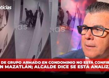 VIDEO de grupo armado en Condominio no está confirmado sea en Mazatlán; alcalde dice se está analizando