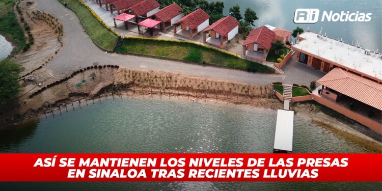 Así se mantienen los niveles de las presas en Sinaloa tras recientes lluvias