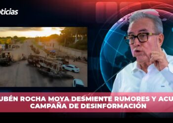 Rubén Rocha Moya desmiente rumores y acusa campaña de desinformación