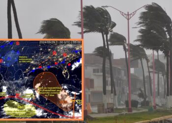 Caerán fuertes lluvias en varios estados del País; Huracán John causará chubascos