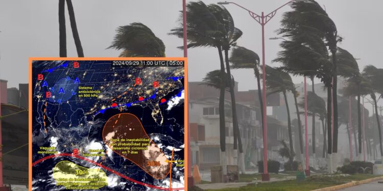 Caerán fuertes lluvias en varios estados del País; Huracán John causará chubascos