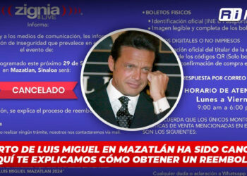 Concierto de Luis Miguel en Mazatlán ha sido cancelado, aquí te explicamos cómo obtener un reembolso