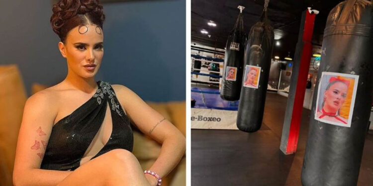 Gimnasio en Monterrey pone la cara de Gala Montes en sacos de boxeo: ¿qué es la violencia simbólica?