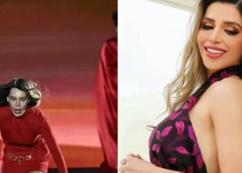 Emma Coronel demuestra su admiración a Belinda tras su caída en pasarela de moda