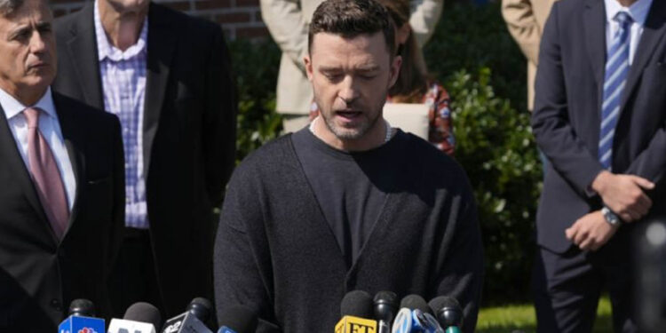 Justin Timberlake es condenado a realizar trabajo comunitario por manejar borracho en Nueva York