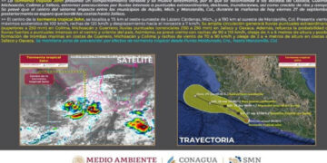 John toca tierra en Aquila, Michoacán, sigue su trayectoria