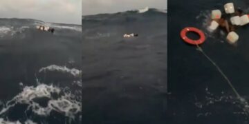 3 marineros sobrevivieron una noche y un día en el bravo mar pero fueron salvados en Yucatán, 12 siguen perdidos