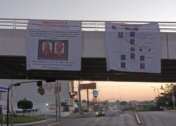 Aparecen lonas Culiacán, van dirigidas a la nueva Presidenta