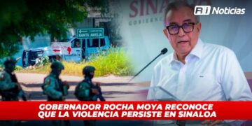 Gobernador Rocha Moya reconoce que la violencia persiste en Sinaloa