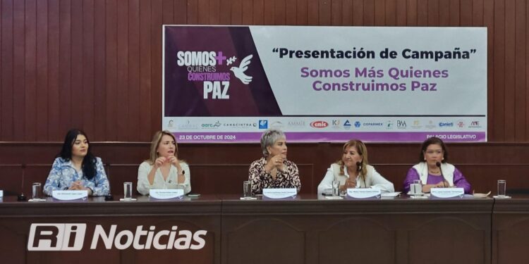 Lanzan empresarios y Congreso de Sinaloa campaña “Somos más quienes construimos paz”