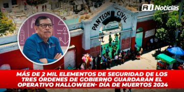 Más de 2 mil elementos de seguridad de los tres órdenes de gobierno resguardarán el Operativo Halloween- Día de Muertos 2024