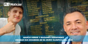 Marco Verde y Radamés Hernández Graban Sus Nombres en el Muro Olímpico del COM