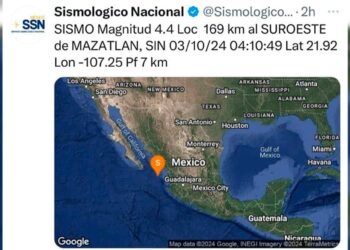 ¿Dónde te agarró el temblor?: Sismos frente a Mazatlán y Escuinapa por la madrugada