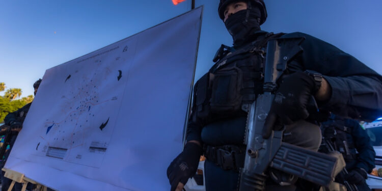 Operativo en escuelas sigue firme y avanzando; no se va a quitar: SSP Estatal