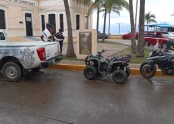 Policía Municipal sorprende a adulto mayor dañando alumbrado público