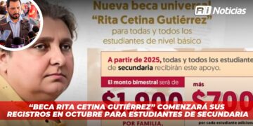 “Beca Rita Cetina Gutiérrez” comenzará sus registros en octubre para estudiantes de secundaria