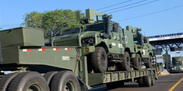 Llegan a Culiacán 10 nuevos vehículos blindados del Ejército; llevan por nombre OCELOTL