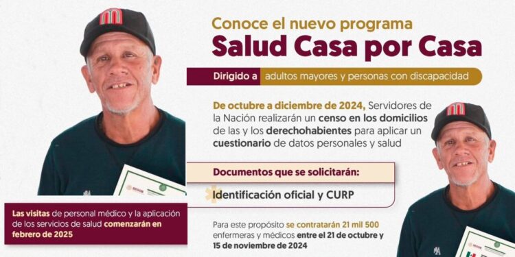 Censo “Salud y Bienestar” será aplicado en Sinaloa para la atención de adultos mayores y personas con discapacidad