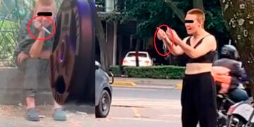Alertan por indigente estadounidense que amenaza con cuchillo a la gente en la Cuauhtémoc