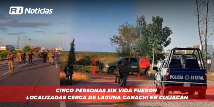 Cinco personas sin vida fueron localizadas cerca de Laguna Canachi en Culiacán
