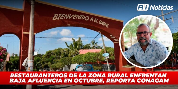 Restauranteros de la zona rural enfrentan baja afluencia en octubre, reporta CONAGAM