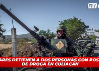 Militares detienen a dos personas con posesión de droga en Culiacán